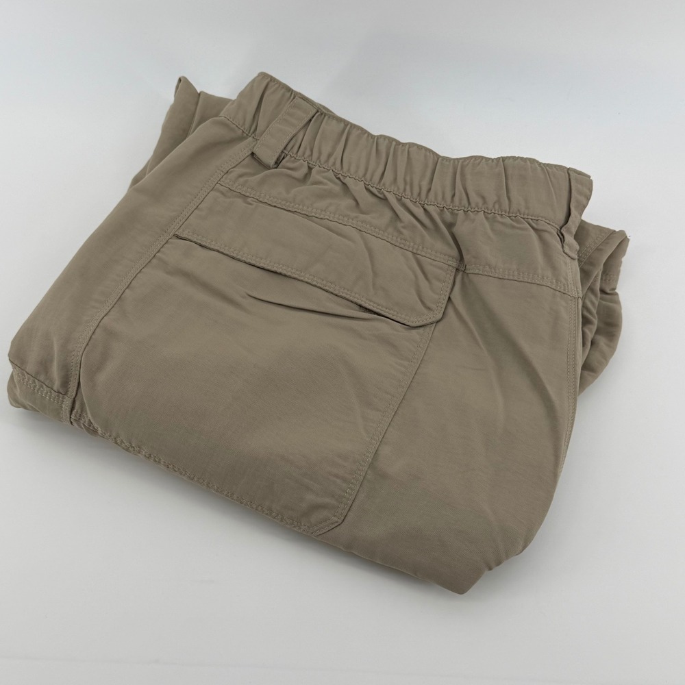 The North Face Mens Convertible Hiking Pants Khaki Tan Nylon Zip Off Cargo XL